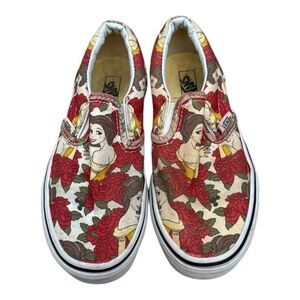 Vans Disney Princess Belle Beauty and The Beast Slip-On Shoes